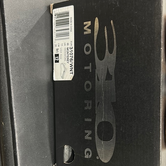 310 Motoring White and Gold Men's Shoes - Picture 7 of 8